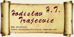 Hodislav Trajčević vizit kartica